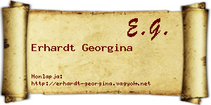 Erhardt Georgina névjegykártya